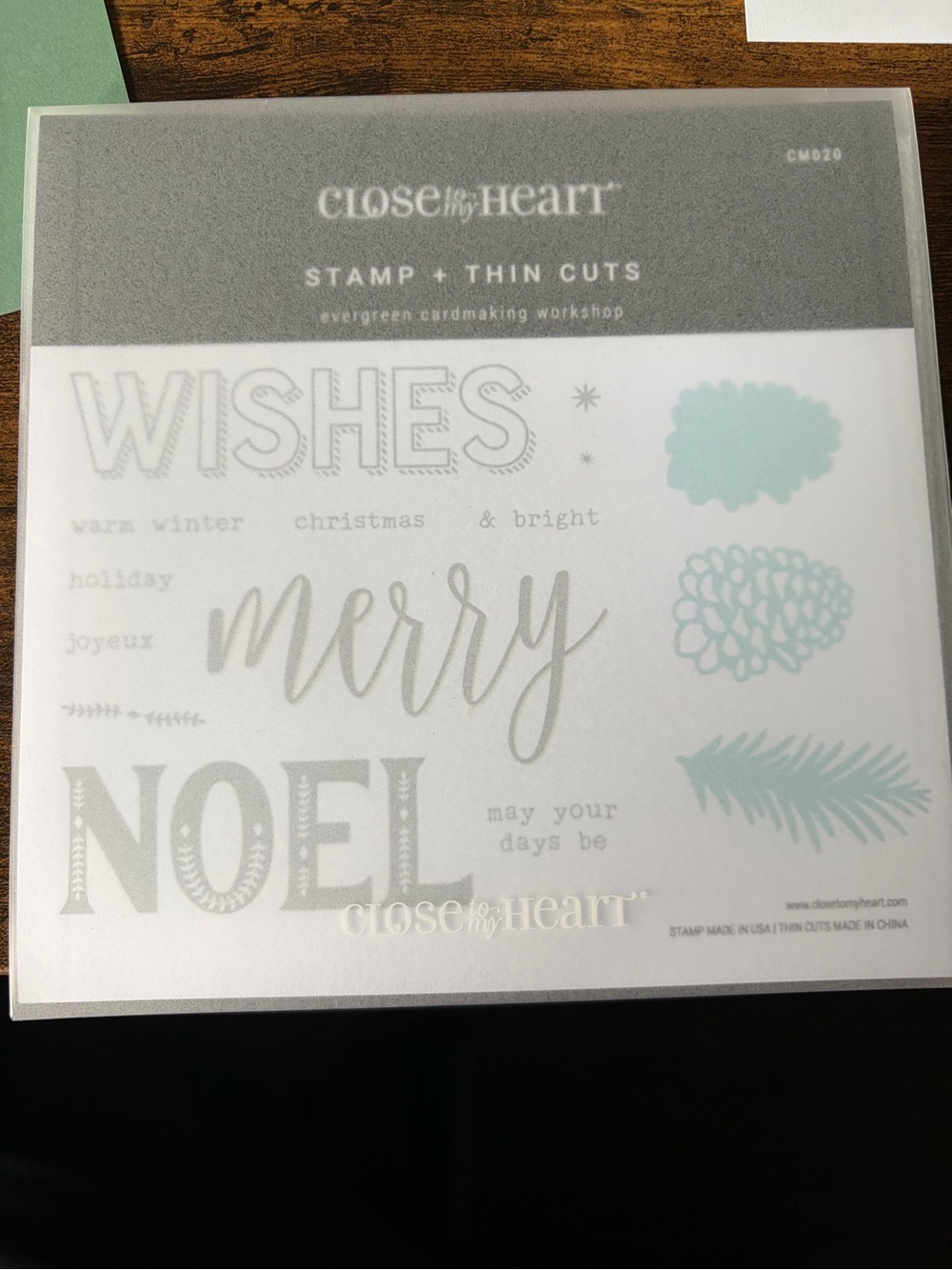 EVERGREEN Stamp & Thin Cuts - CLOSE TO MY HEART